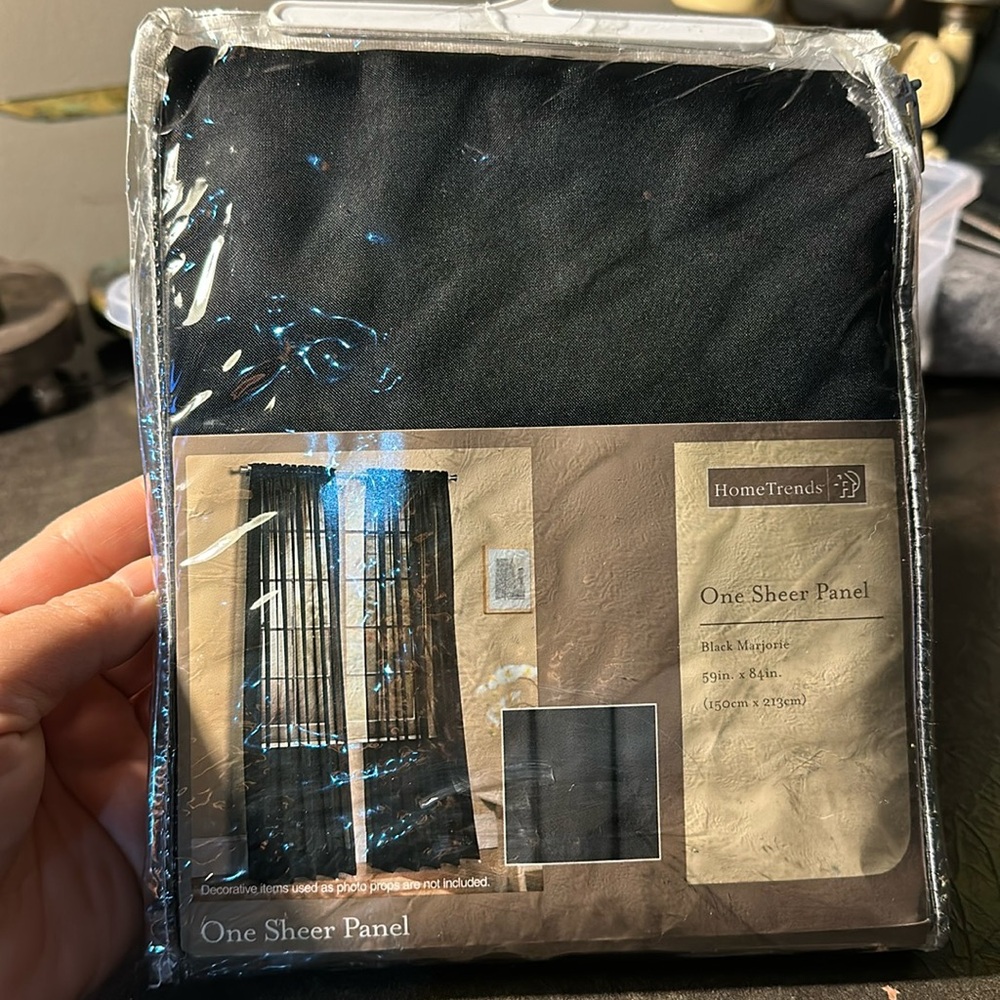 One sheer panel